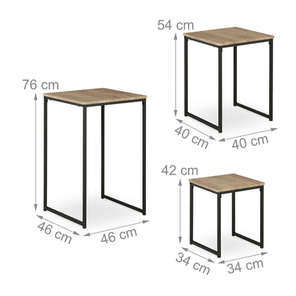 Set de 3 masute laterale