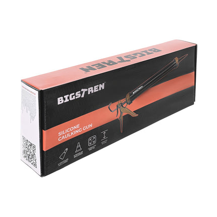 Pistol de silicon pentru etanșare 600 ml cu duze și spatule