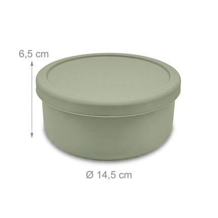 Cutii de aluat de pizza din silicon cu capace, set de 4