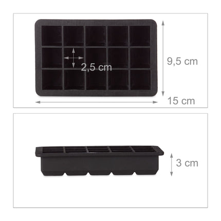Formă din silicon pentru cuburi de gheață 2,5 cm