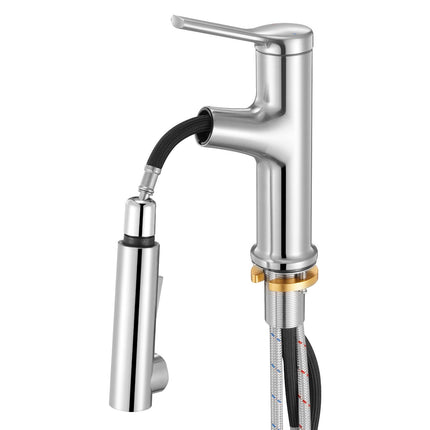 Single-Handle Pull-Out Sink Faucet, Brushed Nickel