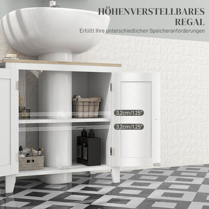 Bathroom sink Base cabinet, adjustable shelf, 60x30x60 cm
