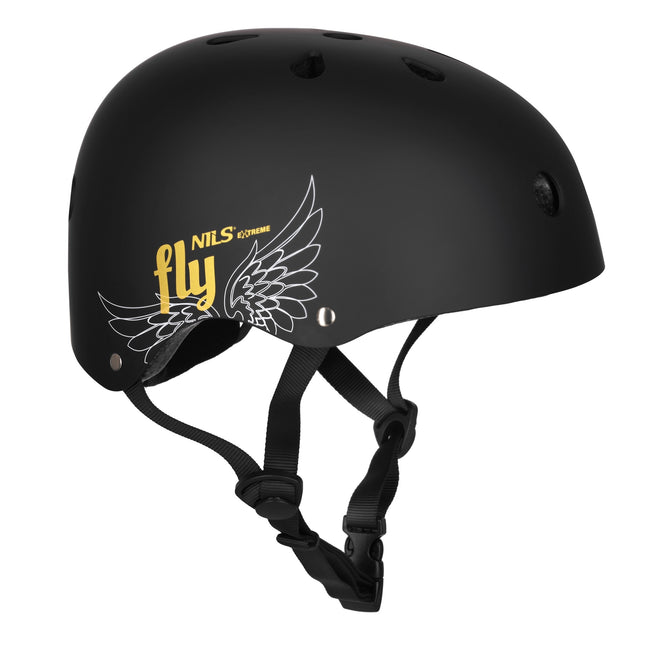 Cască de skate, cu cadran reglabil, auriu, L 58-61 cm