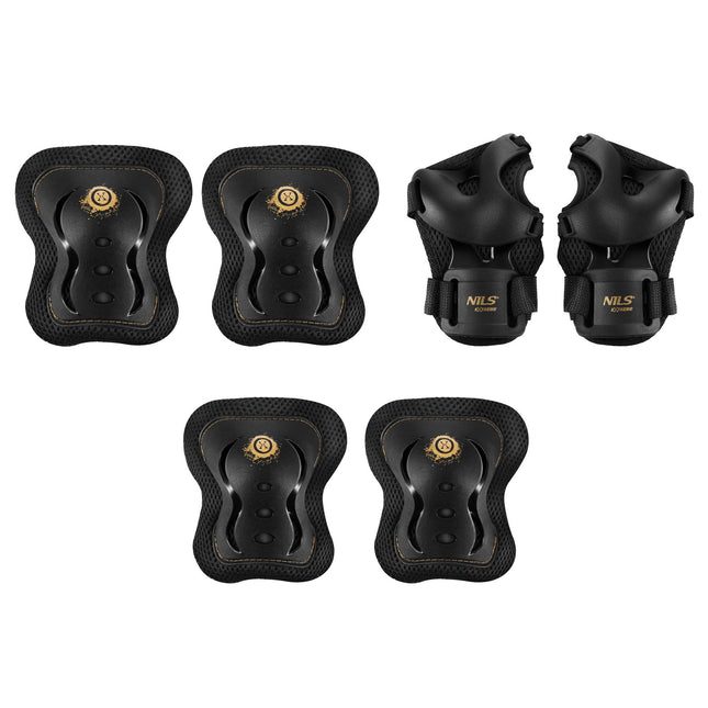 Set echipament de protecție pentru patine, încheietură, cot și genunchi, XL