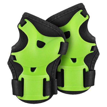 Set de pernuțe de protecție pentru patine, încheietură, cot și genunchi, verde, S