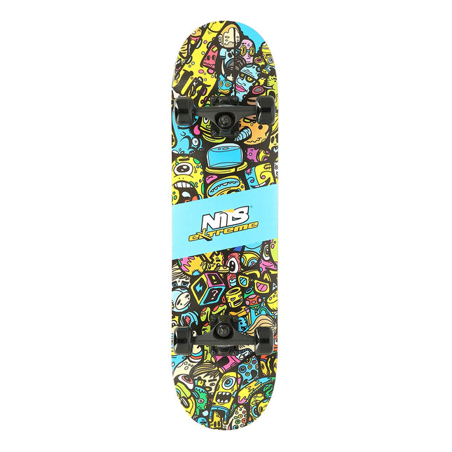 Skateboard, 2 roți, design colorat