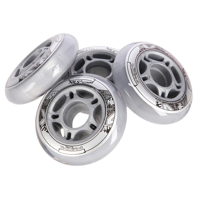 Skateboard Wheels 64x24mm 82A Transparent Set of 4
