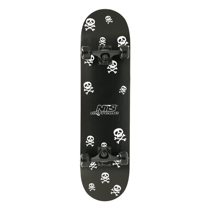 Skateboard cu design cranii, punte durabilă