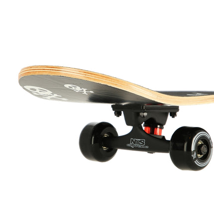 Skateboard cu design cranii, punte durabilă