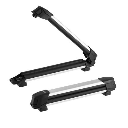 Ski and Snowboard Roof Rack, Lockable, 4 Skis or 2 Boards