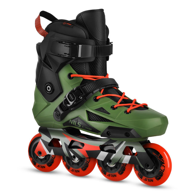 Role Slalom Inline, Verzi, Mărimea 37, Roți 80mm