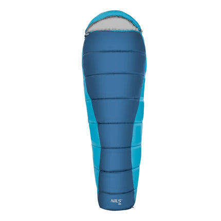 Sac de dormit, gri-albastru, ușor, compact