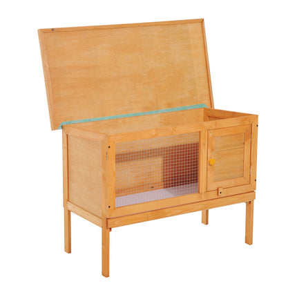 Weatherproof Small animal cage, Wood & Metal, 90x45x65 cm