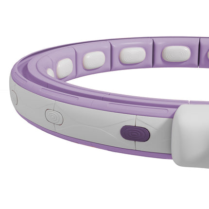 Hula Hoop inteligent pentru adulți cu contor de bile 16 noduri (76-113 cm) Echipament de fitness reglabil pentru slăbire liniștit Infinity Hula Hoop pentru pierderea în greutate, fitness violet |