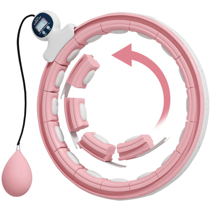 Cerc inteligent Hula Hoop cu minge ponderată, 16 legături reglabile