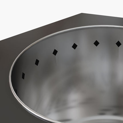 Masa Fara Fum Foc Cos Metal Negru Poker Gradina Camping Patio