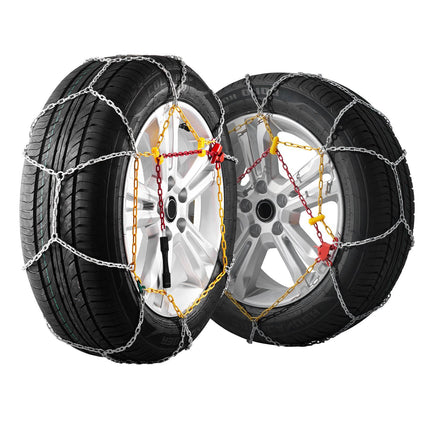 Snow Tire Chains, 2-Pack Manganese Steel Emergency Traction