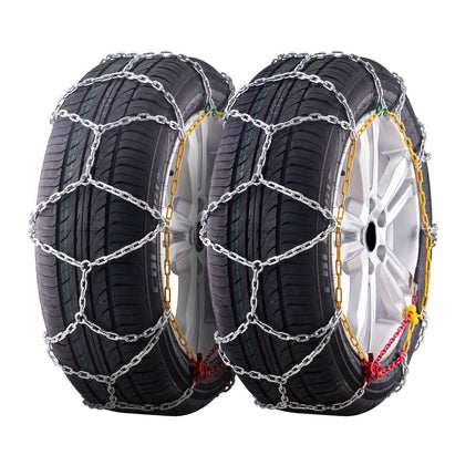 Snow Tire Chains, Manganese Alloy Steel, 2-Pack