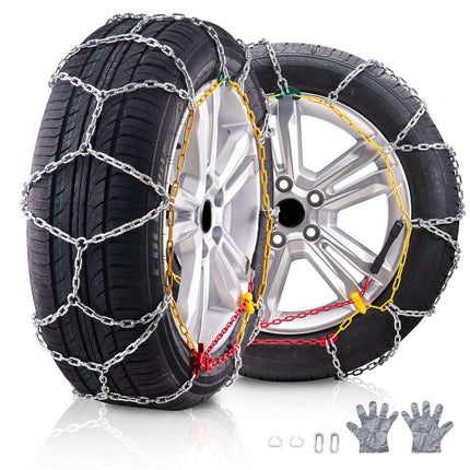 Snow Tire Chains, Manganese Alloy Steel, 2-Pack