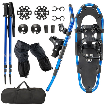 Set rachete de zăpadă cu bețe reglabile, 78 cm, bleumarin