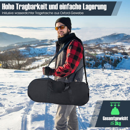 Set de rachete de zăpadă cu legături duble cu clichet, 53 cm, albastru marin