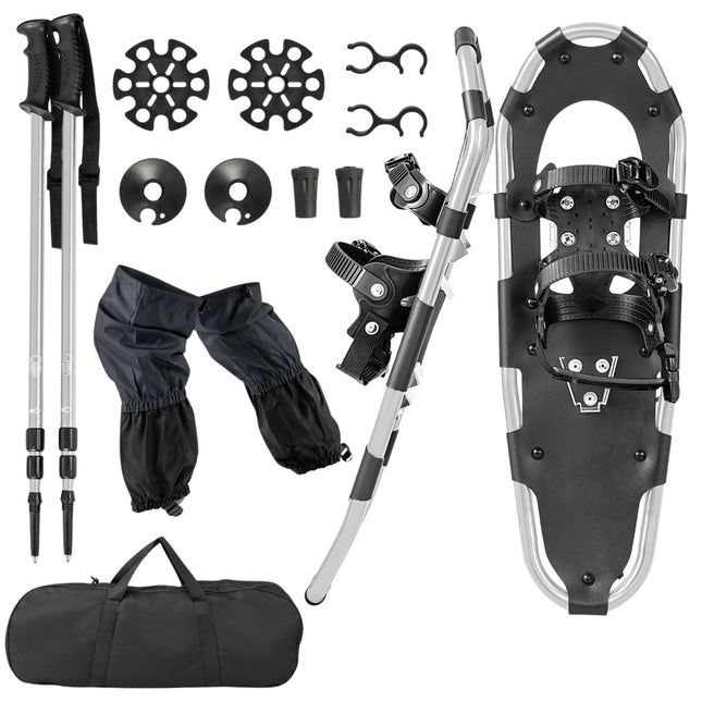 Snowshoes Set 63 cm with Adjustable Poles and Bag