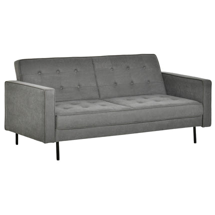 Convertible 3-seat sofa bed, adjustable, vintage grey