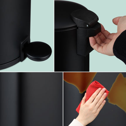 Coș de baie Soft-Close de 3 litri - pedală, căptușeală detașabilă