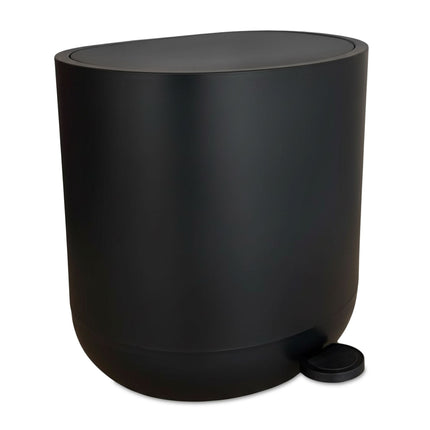 Coș de gunoi cu pedală de baie cu închidere silențioasă, 7 l, plastic