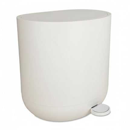 Coș de gunoi cu pedală de baie cu închidere silențioasă, 7 l, plastic