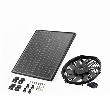 Solar Gable Mount Attic Exhaust Fan, 12-Inch, 1300 CFM