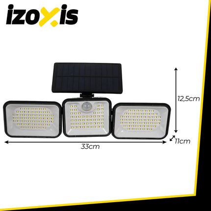 Lampă solară de grădină cu 180 LED-uri și senzor de mișcare, IP65