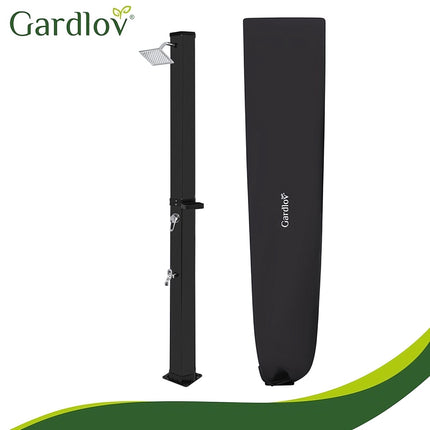 Solar Garden Shower 40 L with 360° Head and Extra Tap, Up to 60°C, PVC