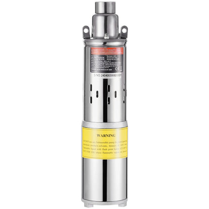 Solar Submersible Deep Well Pump, 48V 369W, 8.4 GPM
