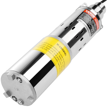 Solar Submersible Deep Well Pump, 48V 369W, 8.4 GPM