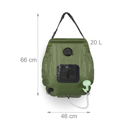 Duș de camping cu energie solară 20 litri