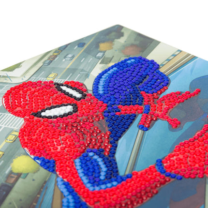 Card Crystal Art Spider-Man, 18 x 18 cm