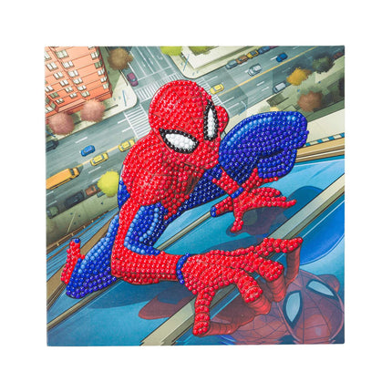 Card Crystal Art Spider-Man, 18 x 18 cm