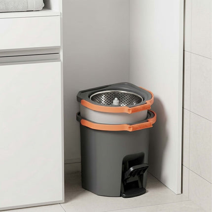 Set de mop rotativ cu găleată, sistem cu două compartimente