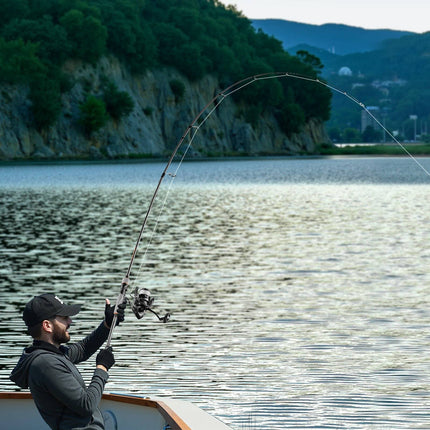 Spinning Rod and Reel Combo, 7 Ft 2-Piece IM7 Carbon Fiber