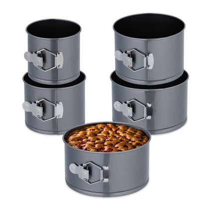 Set de forme de copt cu arc, 5 piese, antiaderente, rezistente la căldură