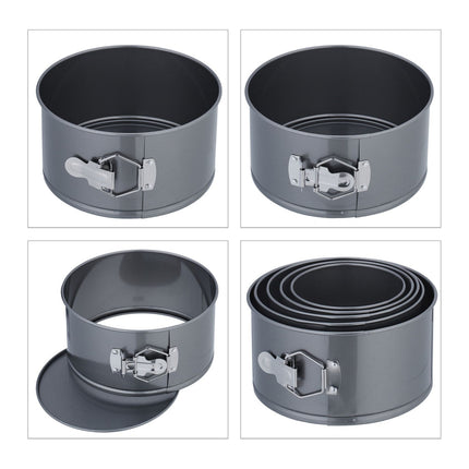 Set de forme de copt cu arc, 5 piese, antiaderente, rezistente la căldură