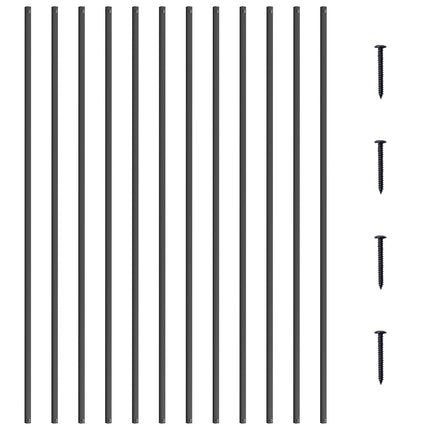 Square Aluminum Stair Balusters, 44 in, 31 Pack