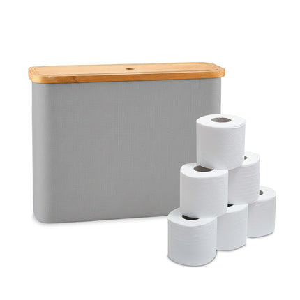 Suport pătrat pentru hârtie igienică, din material textil, pentru 12 role
