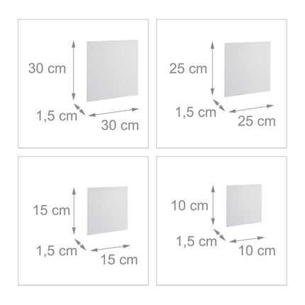Set de pânză pătrată de 16
