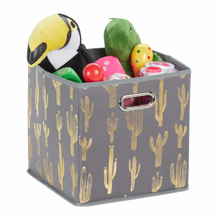 Cutie pliabilă pătrată cu motiv cactus