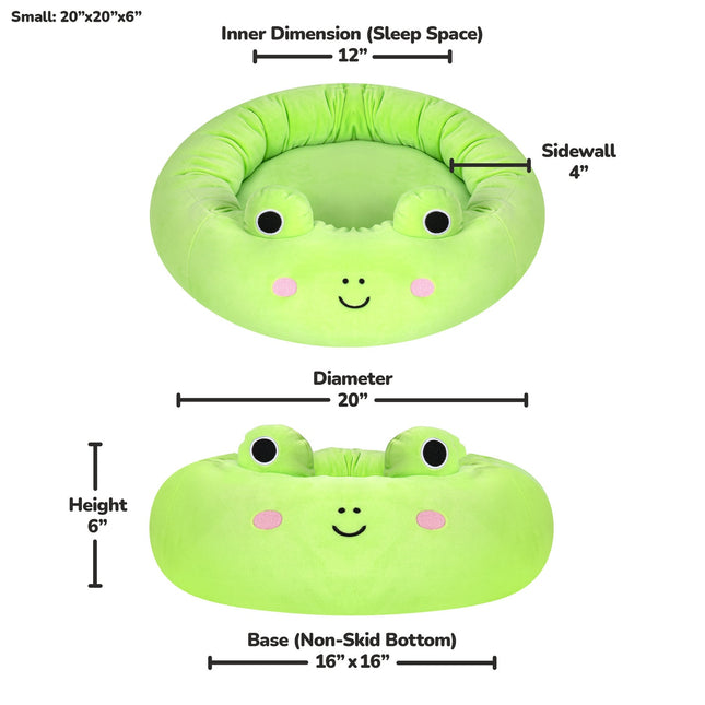 Culcuș pentru animale de companie Squishmallows Wendy The Frog, 50 cm