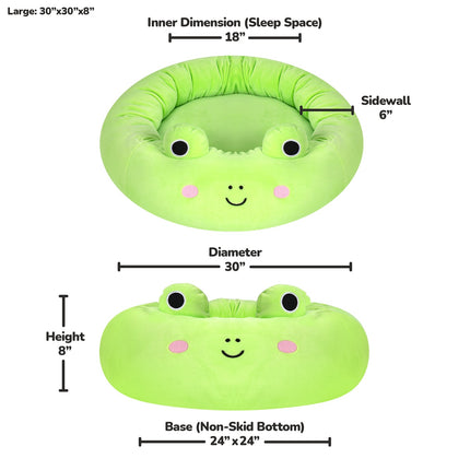 Culcuș pentru animale de companie Squishmallows Wendy The Frog, 75 cm
