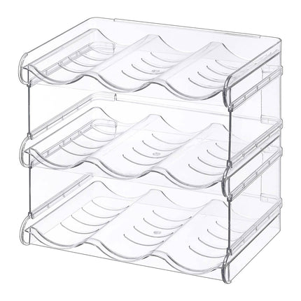 Suport modular suprapunibil pentru sticle – 12 sticle, transparent