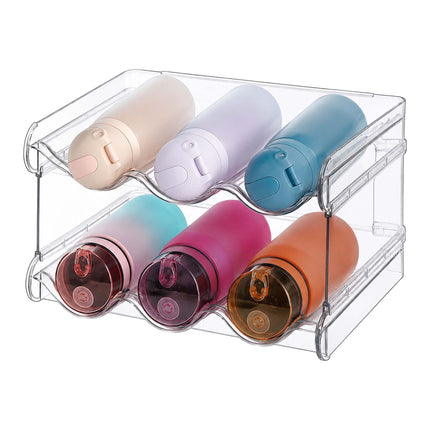 Raft modular suprapunibil pentru sticle – Design extensibil și transparent